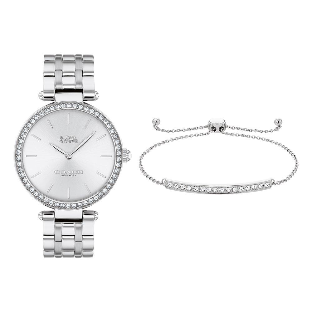 Coach Park Stainless Steel Women's Watch and Bracelet - 14000070