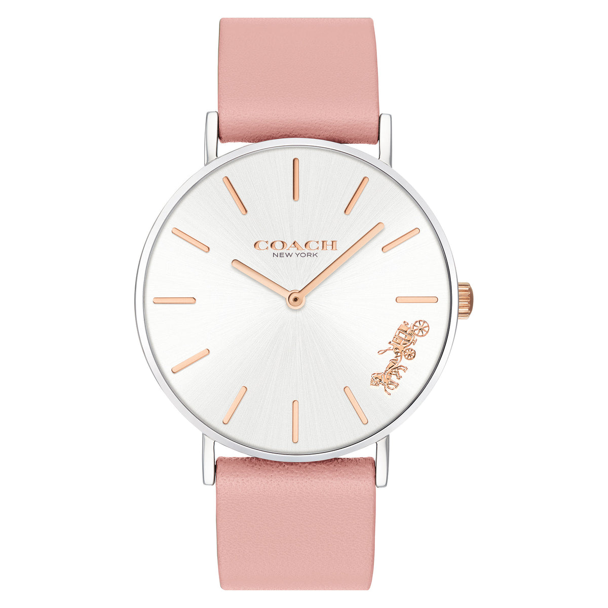 Coach Perry Pink Leather Ladies Watch - 14503258