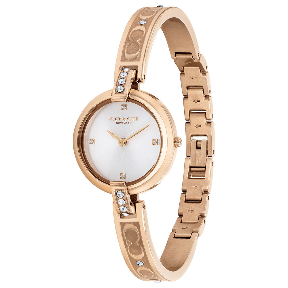 Coach Chrystie Carnation Gold Steel Ladies Watch - 14503317