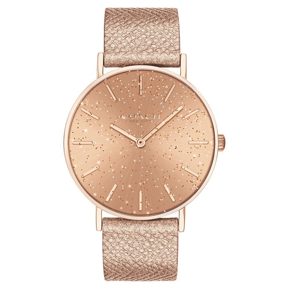 Coach Perry Metallic Blush Leather Ladies Watch - 14503322