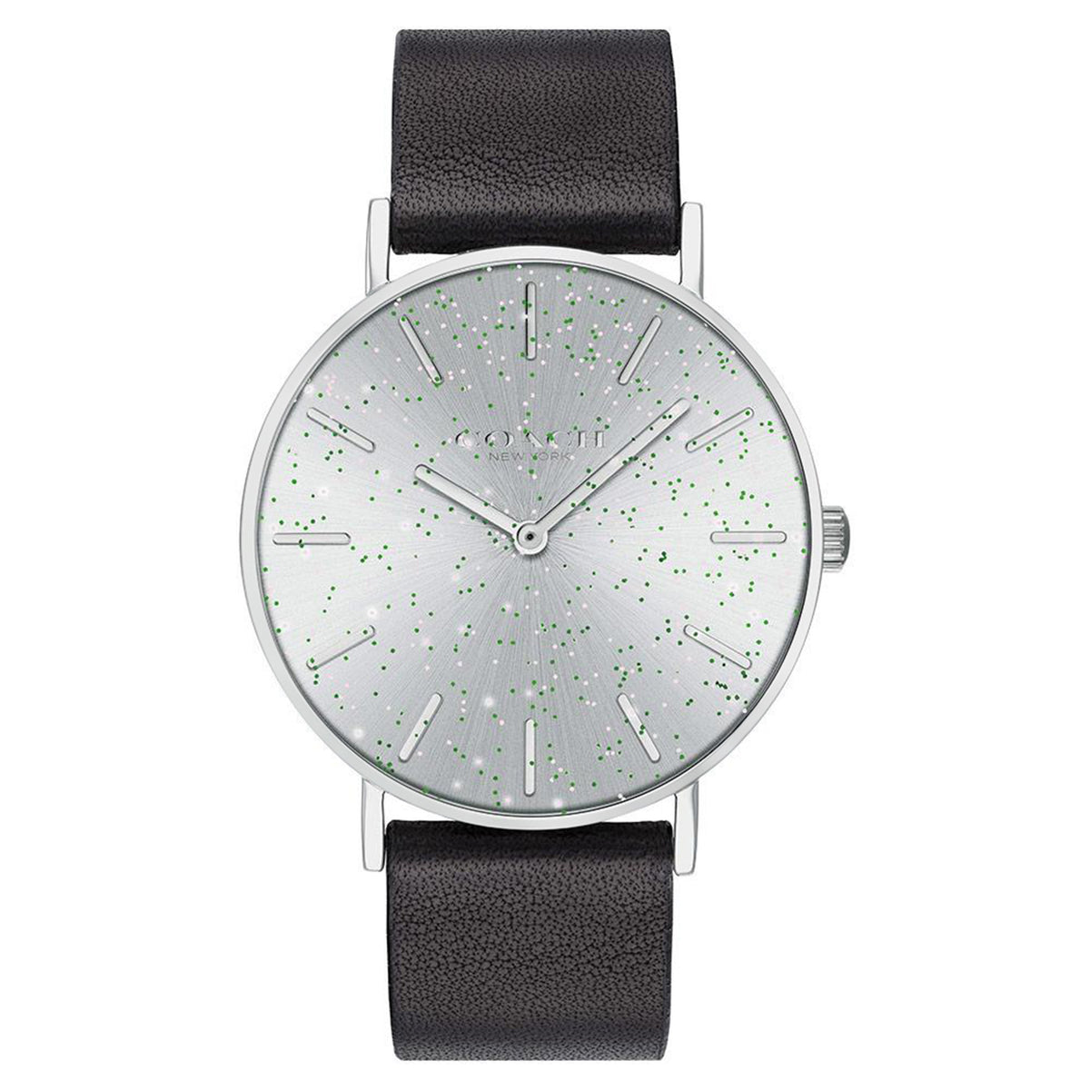 Coach Perry Black Leather Ladies Watch - 14503324