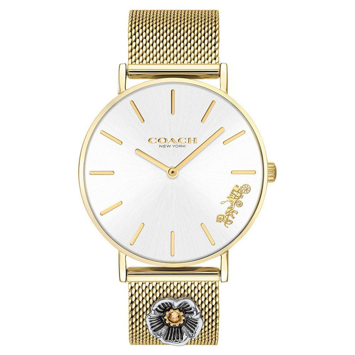 Coach Perry Gold Mesh Ladies Watch - 14503337