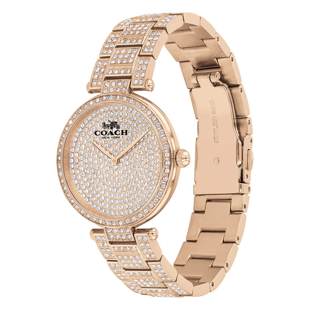 Coach Park Carnation Gold Steel with Crystals Women's Watch - 14503428