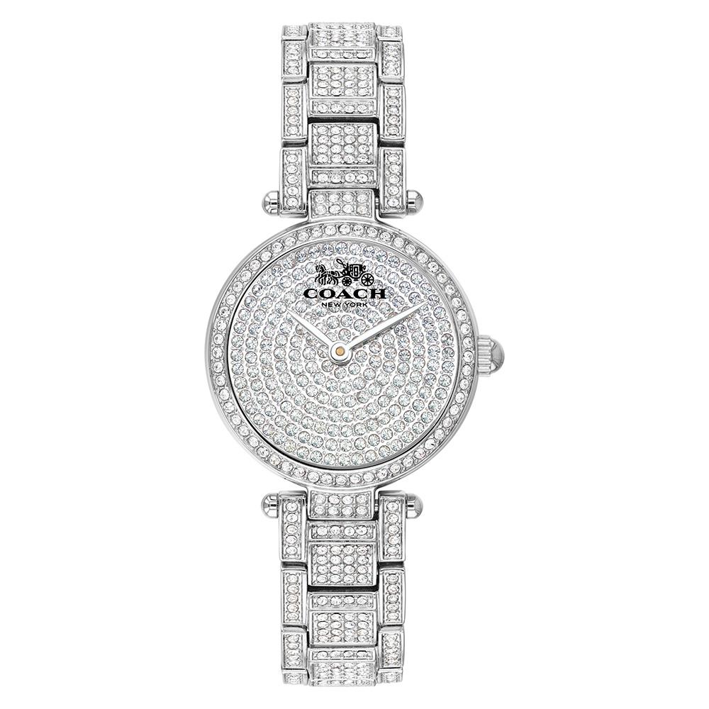 Coach Park Steel with Crystals Ladies Watch - 14503430
