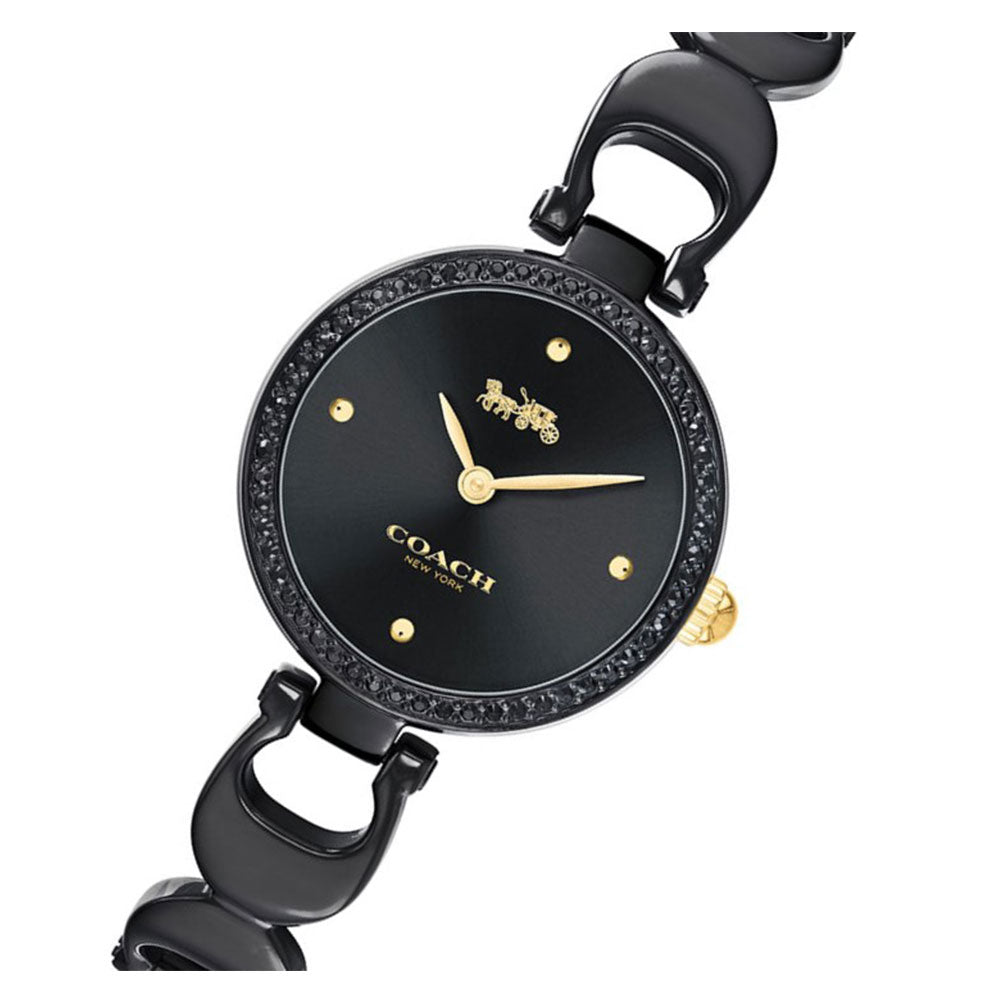 Coach Park Black Steel Ladies Watch - 14503564