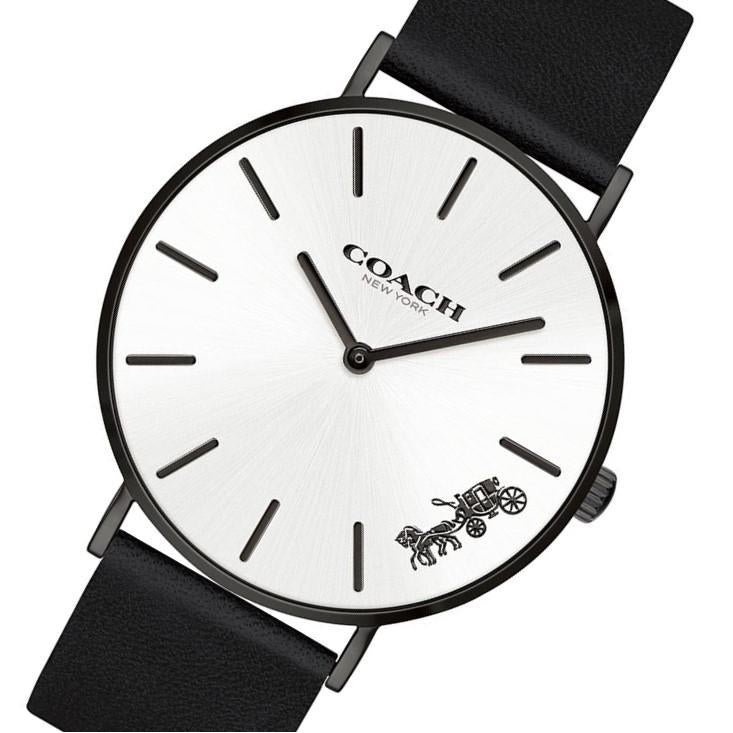 Coach Perry Black Leather Women's Watch - 14503655