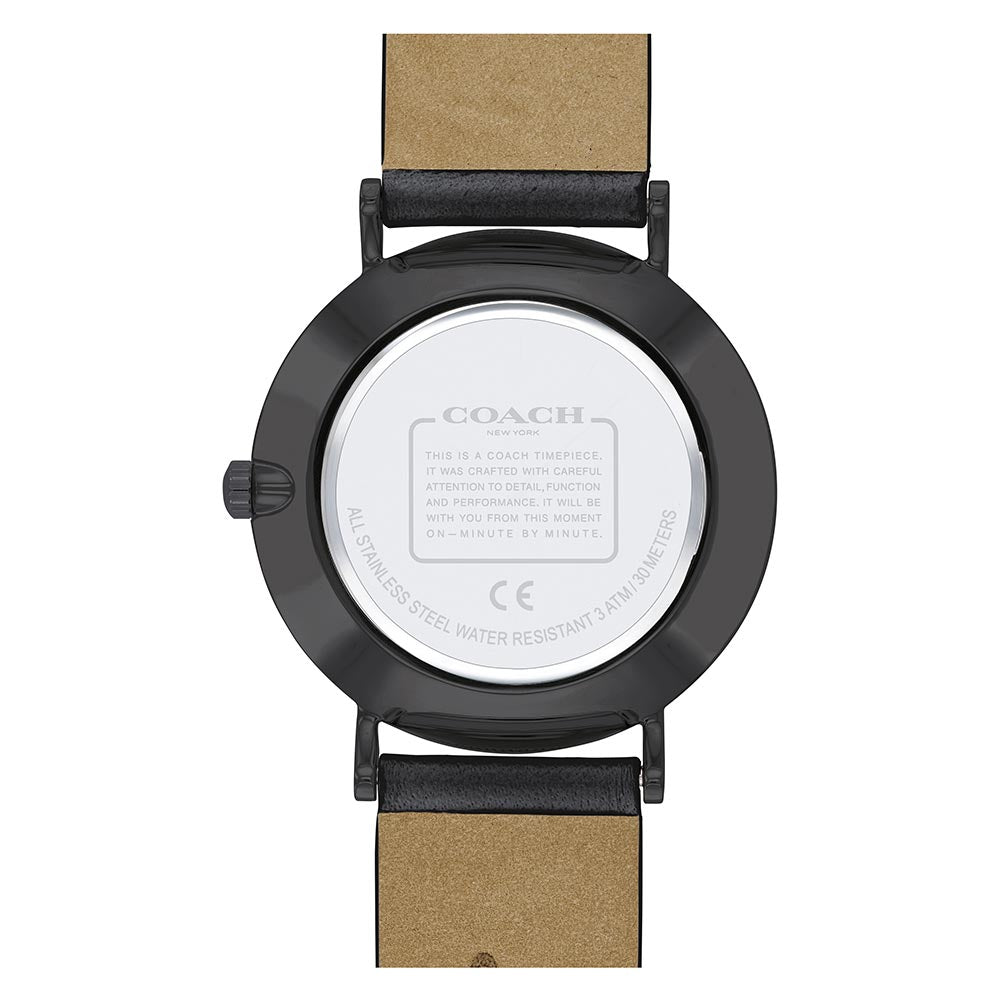 Coach Perry Black Leather Women's Watch - 14503655