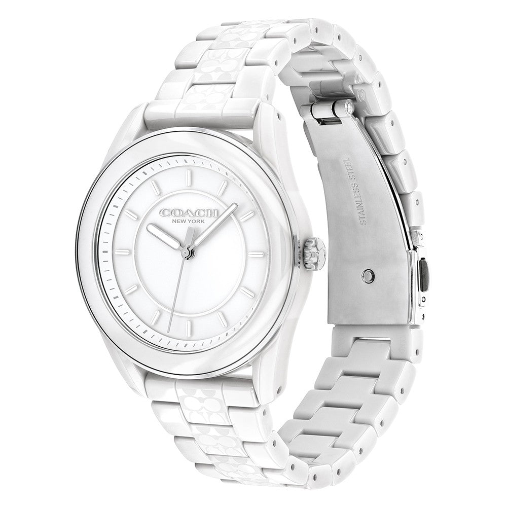 Coach Preston White Ceramic Women's Watch - 14503771