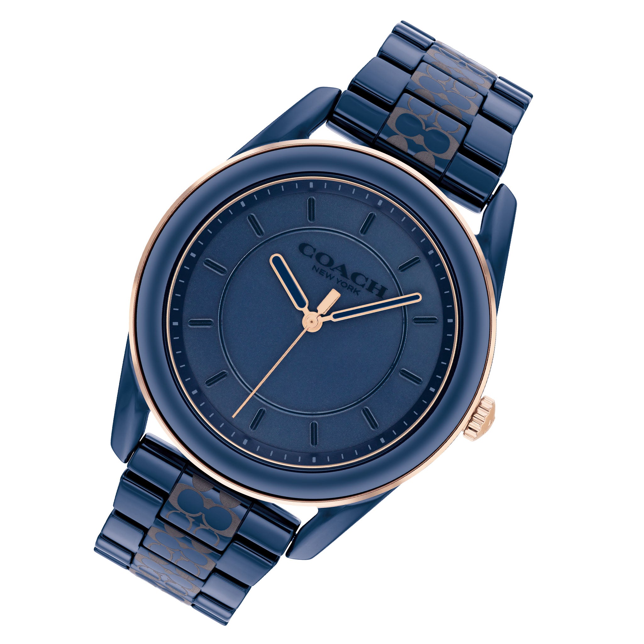 Coach Preston Navy Ceramic Women's Watch - 14503773