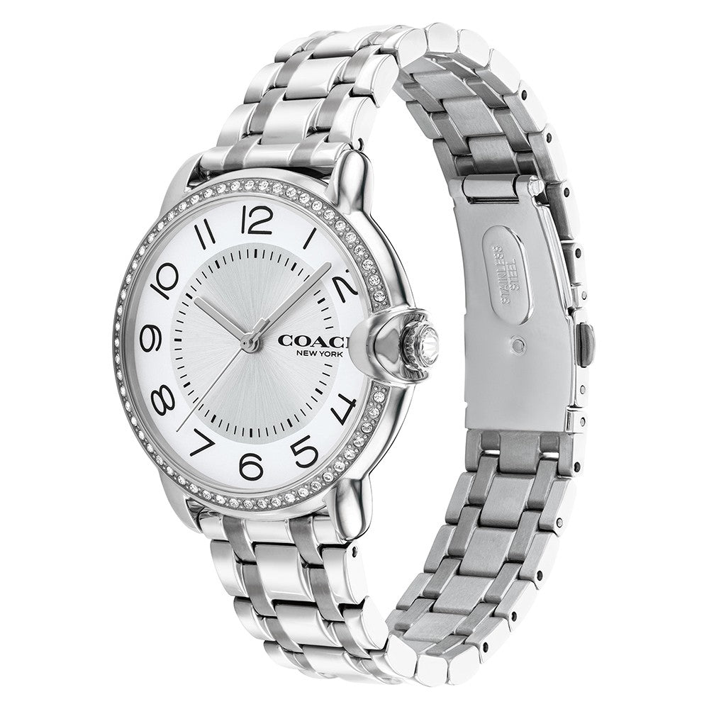 Coach Arden Stainless Steel Silver White Dial Women's Watch - 14503808
