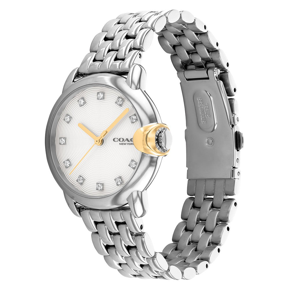 Coach Arden Stainless Steel White Dial Women's Watch - 14503818