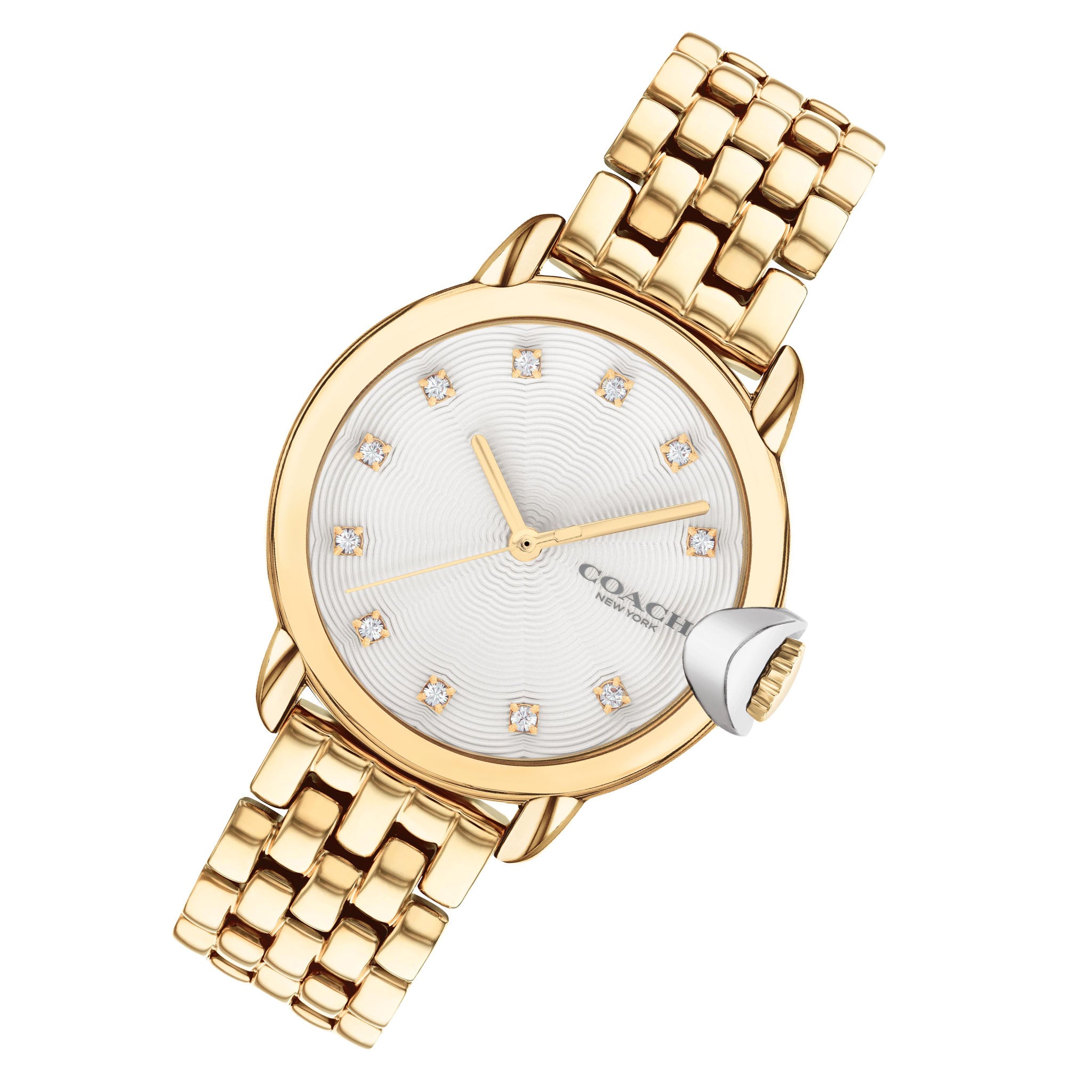 Coach Arden Gold Steel White Dial Women's Watch - 14503819