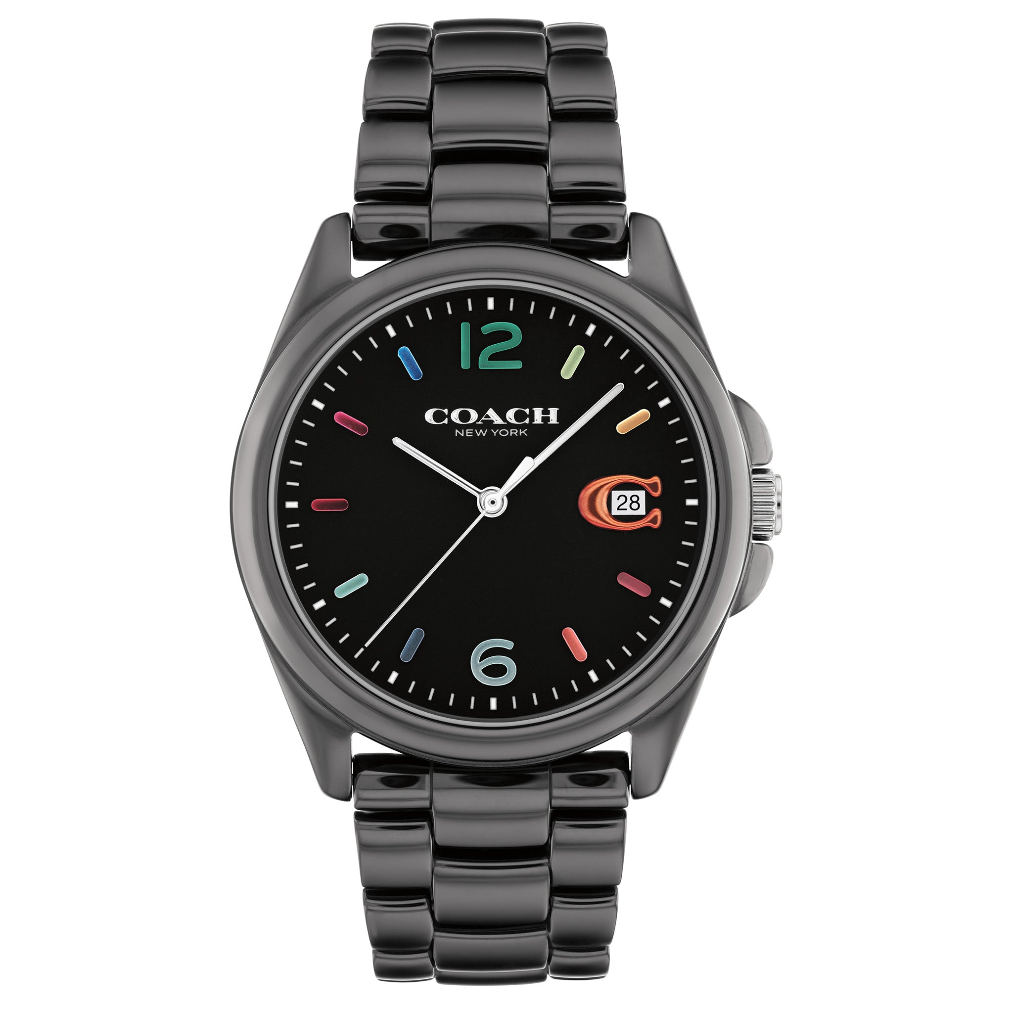 Coach Greyson Black Ceramic Women's Watch - 14503927