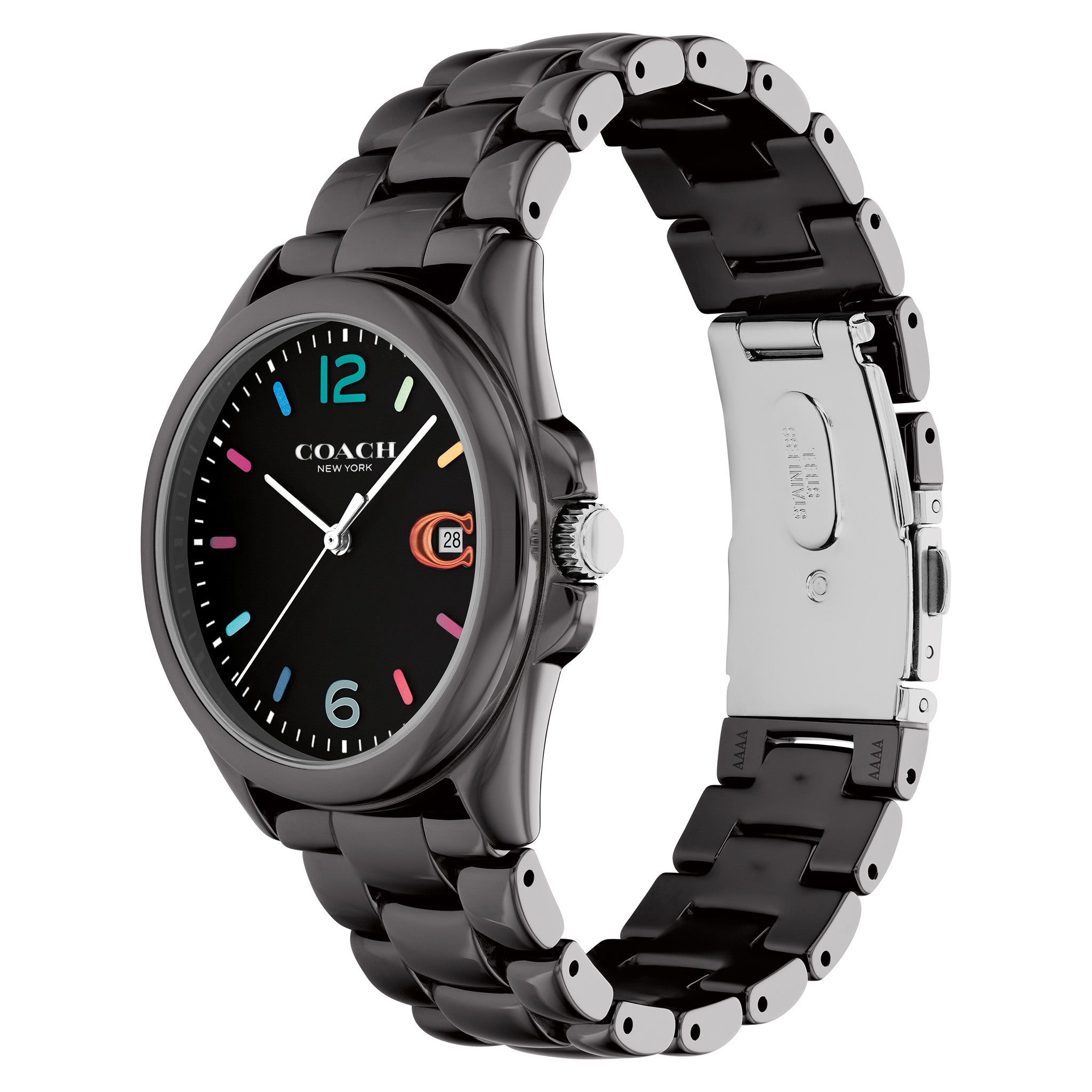 Coach Greyson Black Ceramic Women's Watch - 14503927