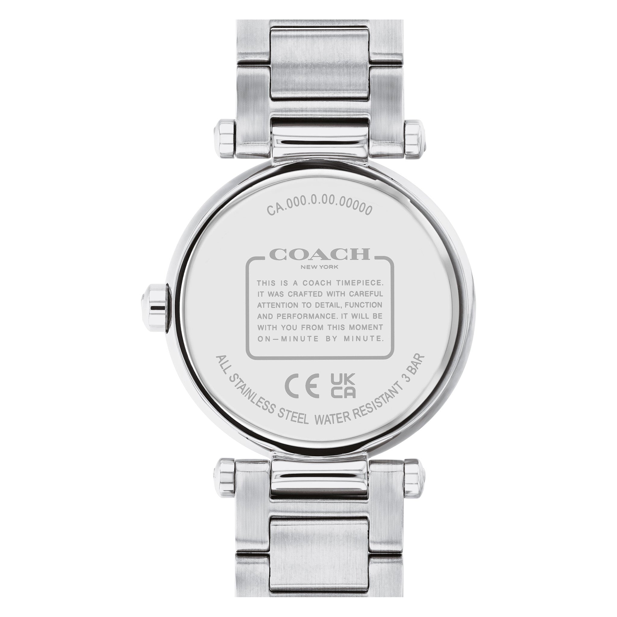Coach Cary Two-Tone Stainless Steel Silver White Dial Women's Watch - 14504045