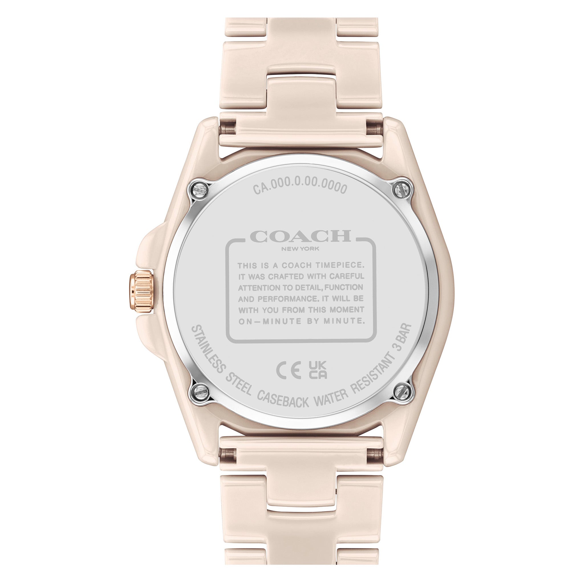 Coach Greyson Beige Ceramic Women's Watch - 14504065