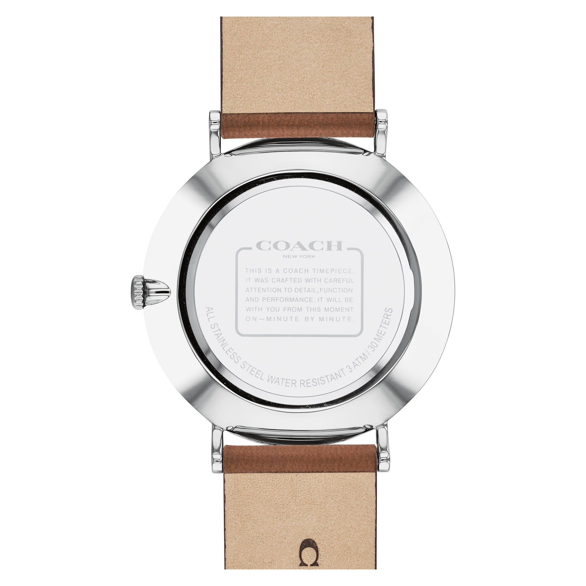 Coach Charles Brown Leather Blue Dial Men's Watch - 14602151