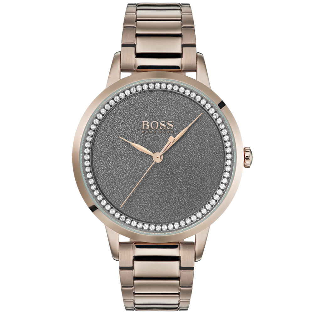 BOSS by Hugo Boss Stainless Steel Crystal Studded Women's Watch - 1502463