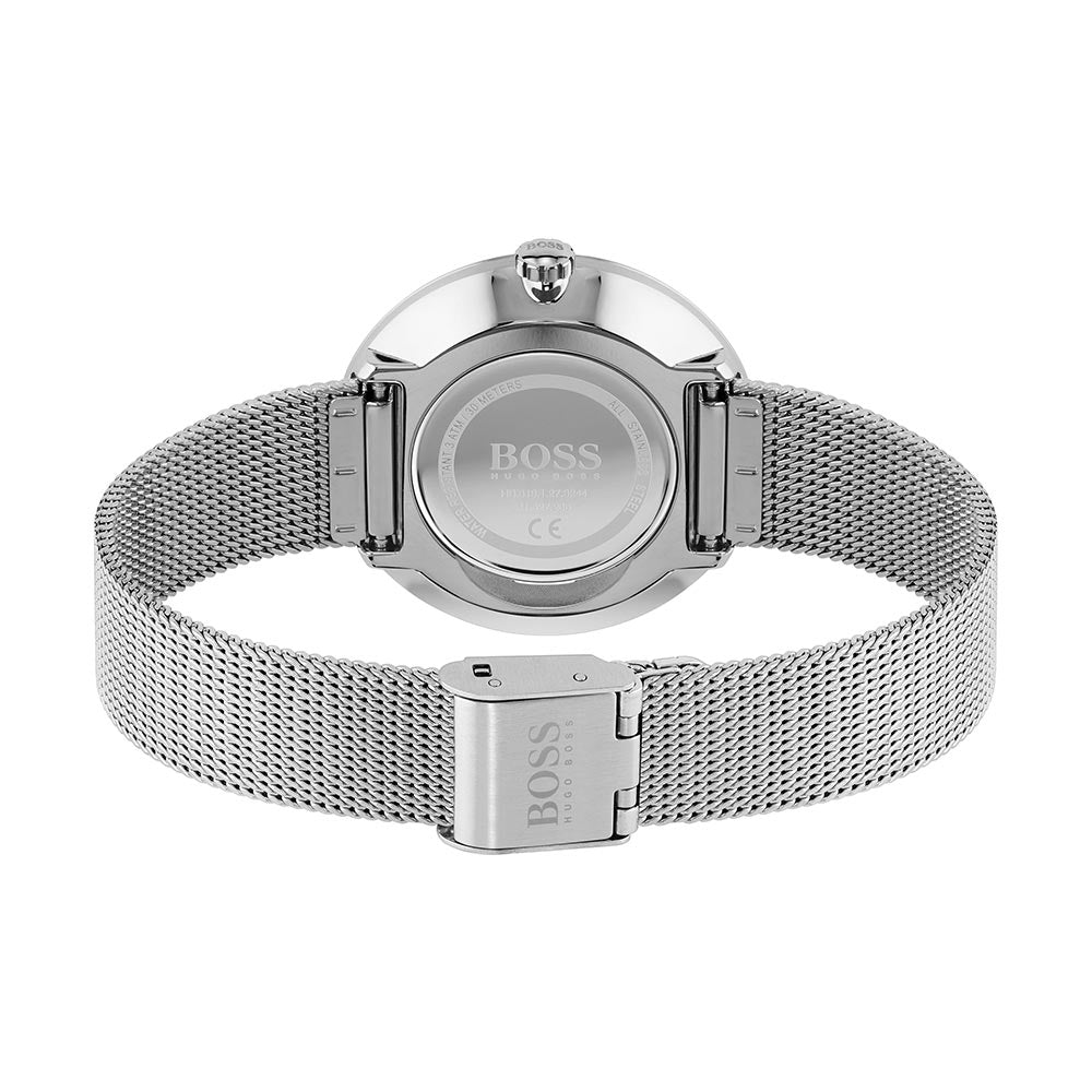 Hugo Boss Praise Silver Mesh Women's Watch - 1502546