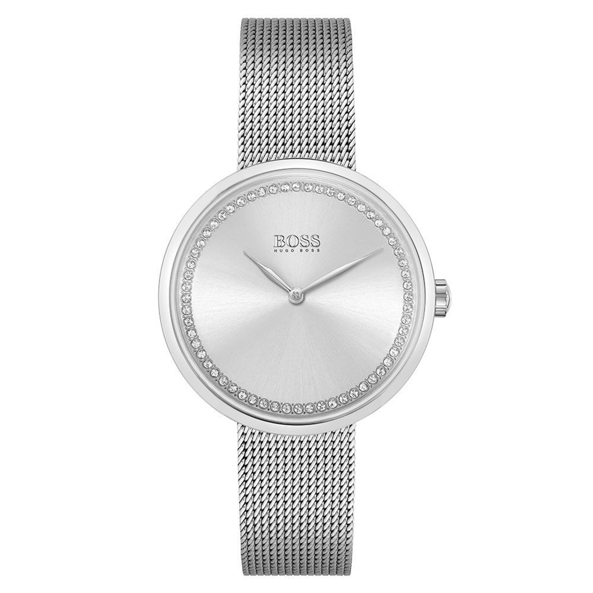 Hugo Boss Praise Silver Mesh Women's Watch - 1502546