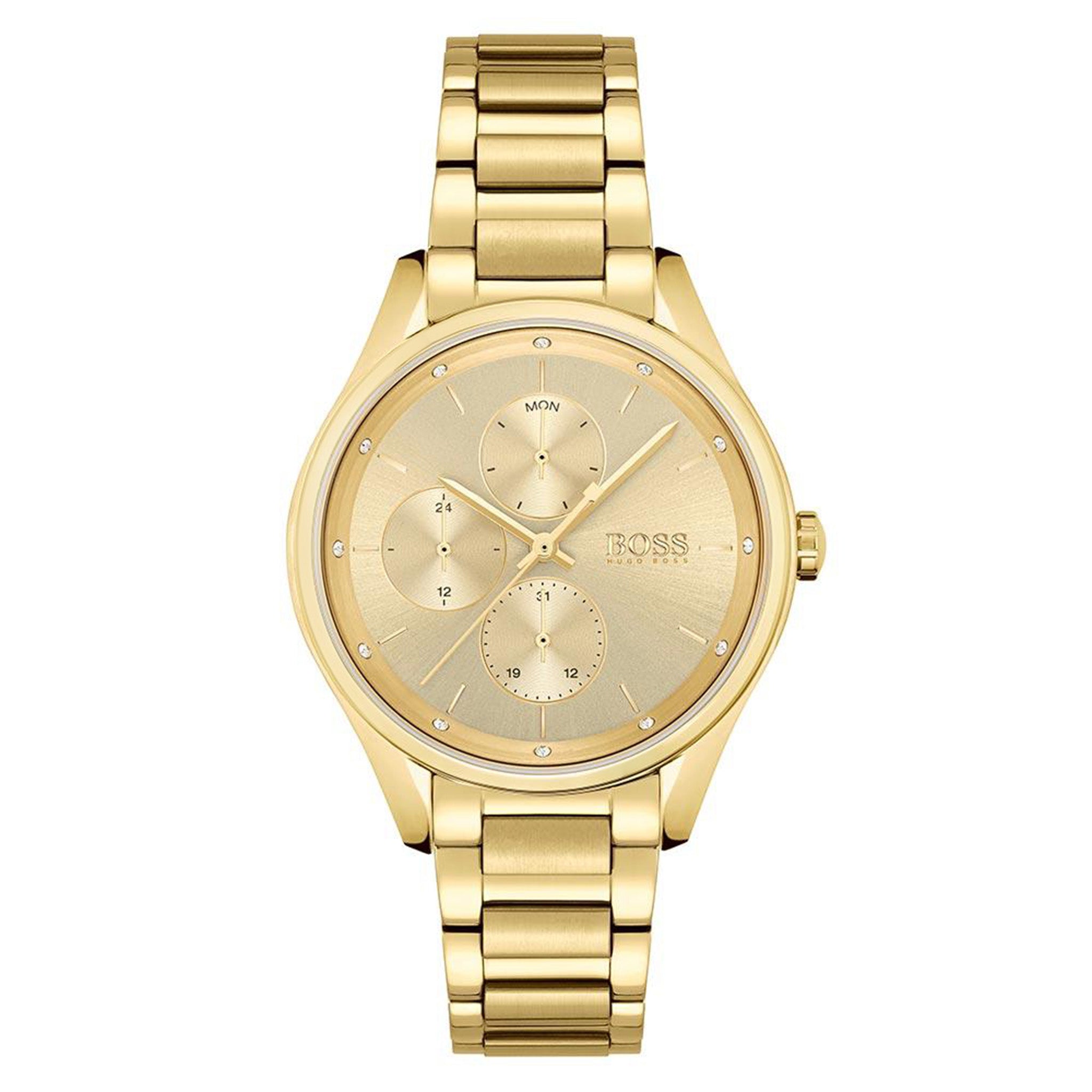 BOSS by Hugo Boss Gold Steel Women's Multi-function Watch - 1502584