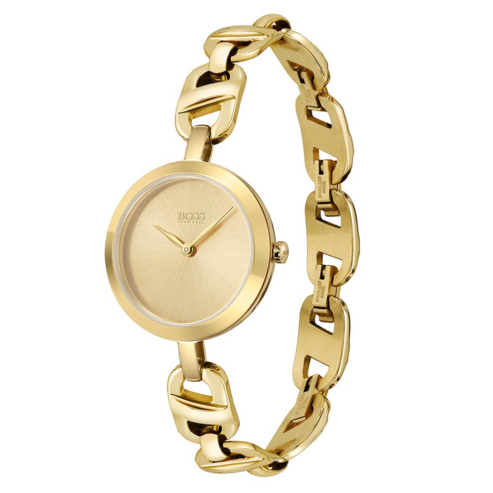 BOSS by Hugo Boss Chain Gold Steel Women's Watch - 1502591