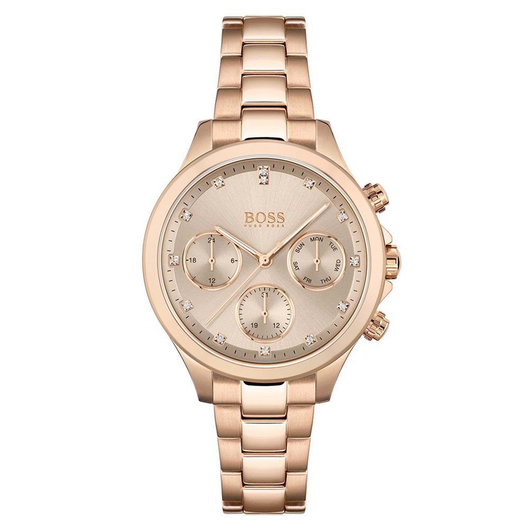 BOSS by Hugo Boss Carnation Gold Steel Women's Multi-function Watch - 1502592