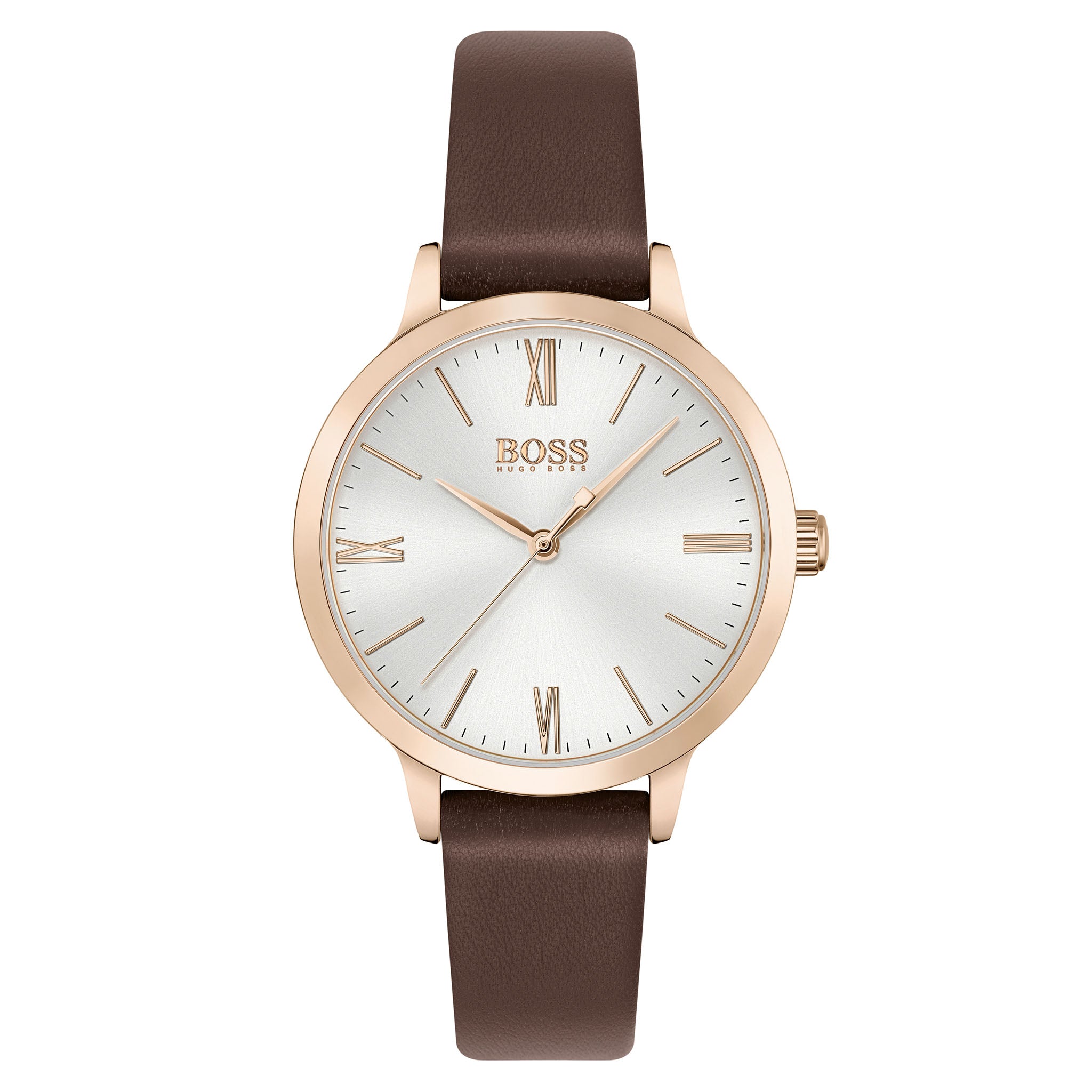 BOSS by Hugo Boss Classic Brown Leather Women's Watch - 1502596