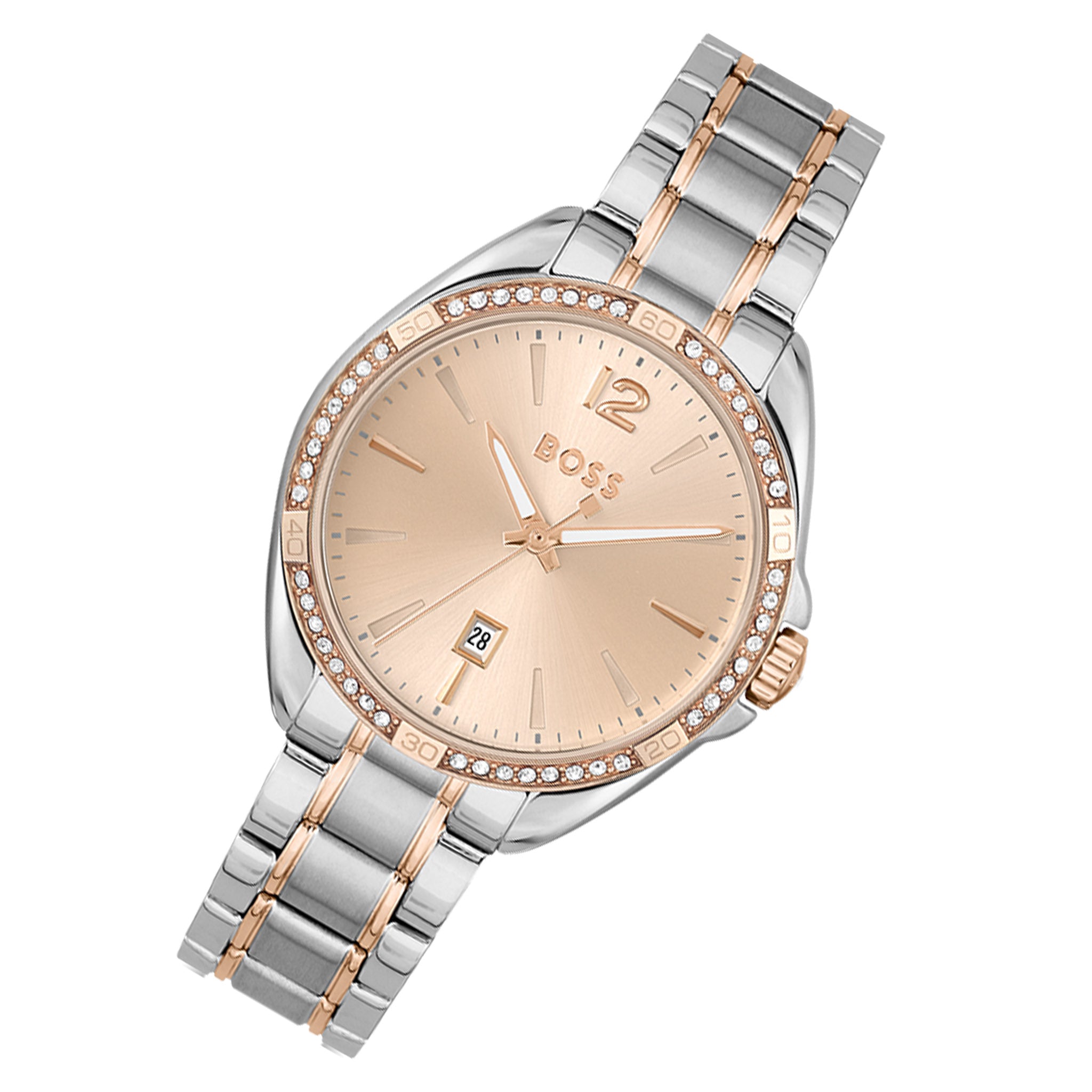 BOSS by Hugo Boss Stainless Steel Camel Dial Women's Watch - 1502622