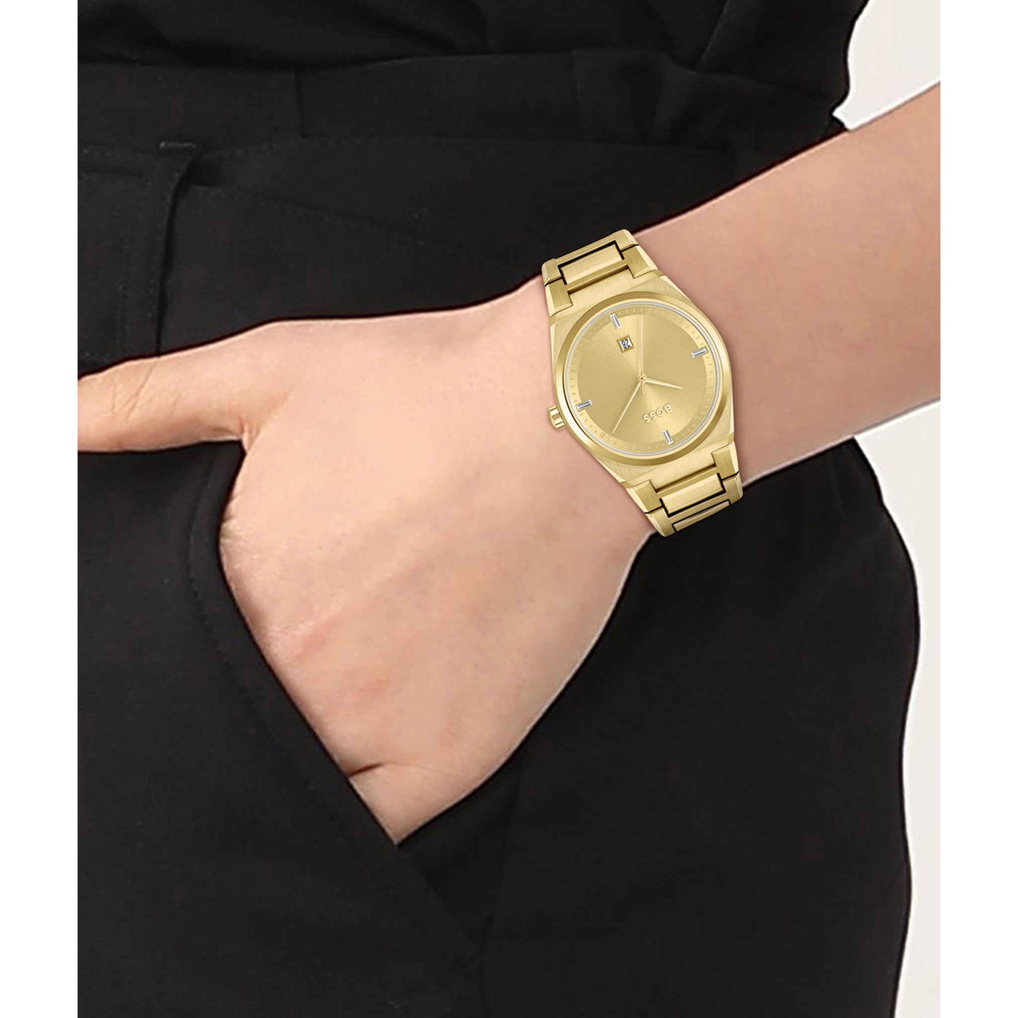 BOSS by Hugo Boss Gold Stainless Steel Women's Watch - 1502672