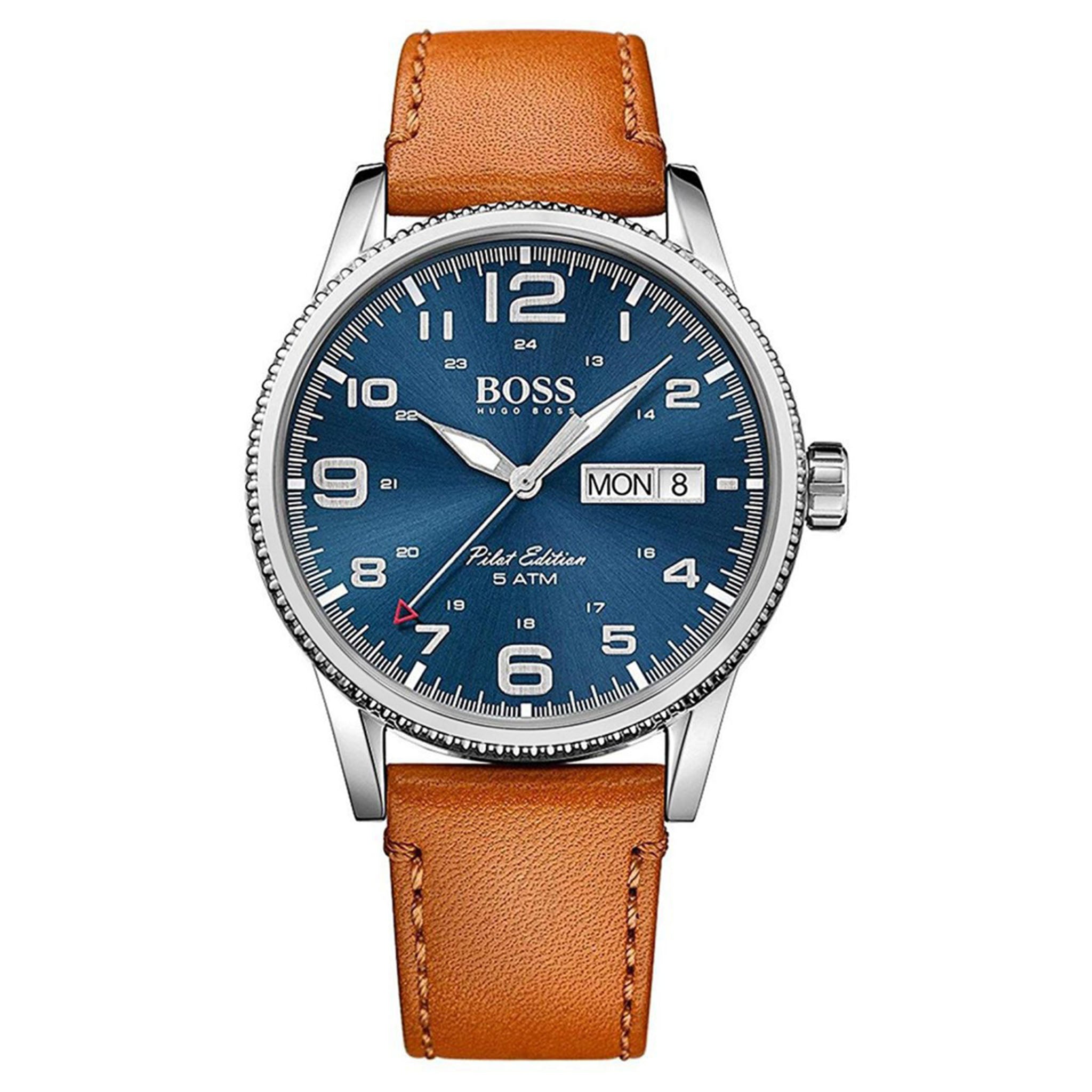 BOSS by Hugo Boss Pilot Leather Men's Watch - 1513331