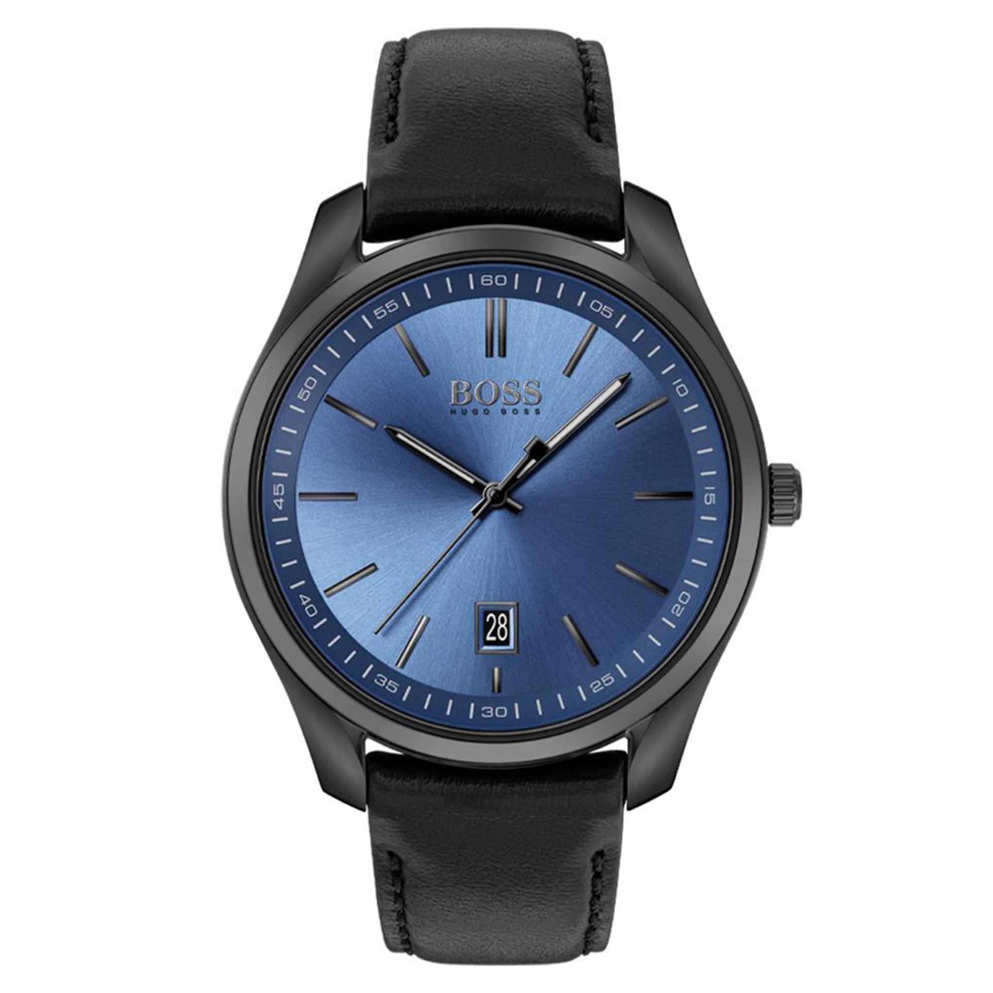 BOSS by Hugo Boss Circuit Black Leather Men's Watch - 1513727