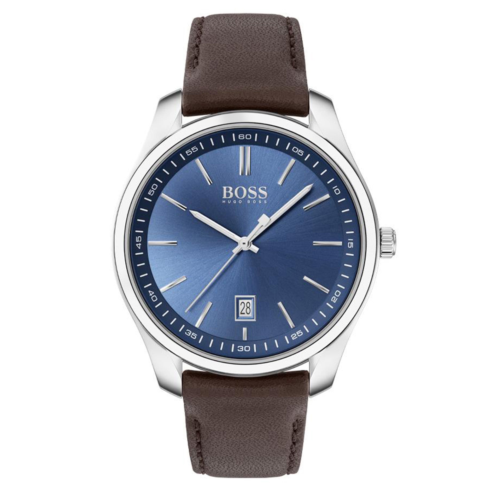 BOSS by Hugo Boss Circuit Brown Leather Men's Watch - 1513728