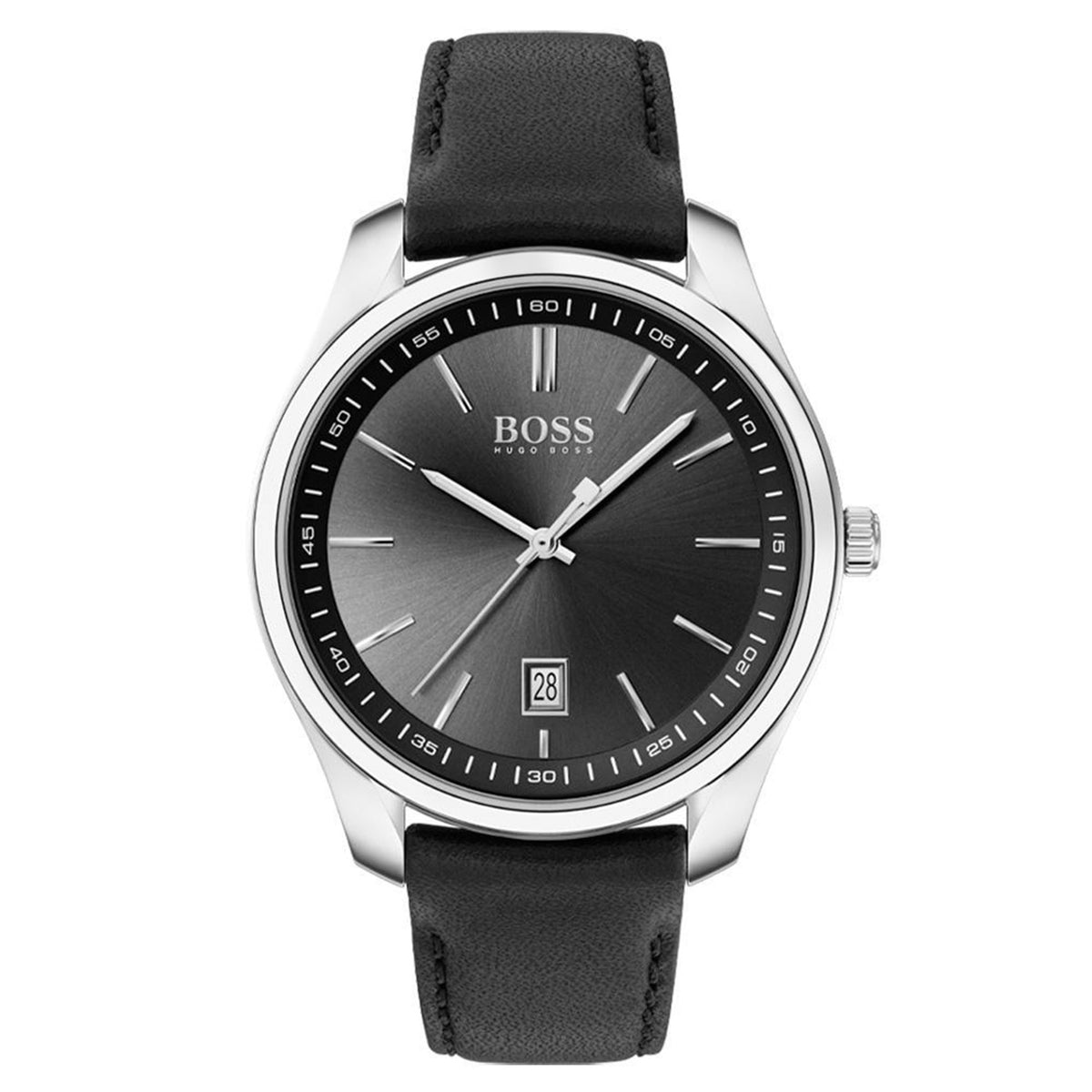 BOSS by Hugo Boss Circuit Black Leather Men's Watch - 1513729