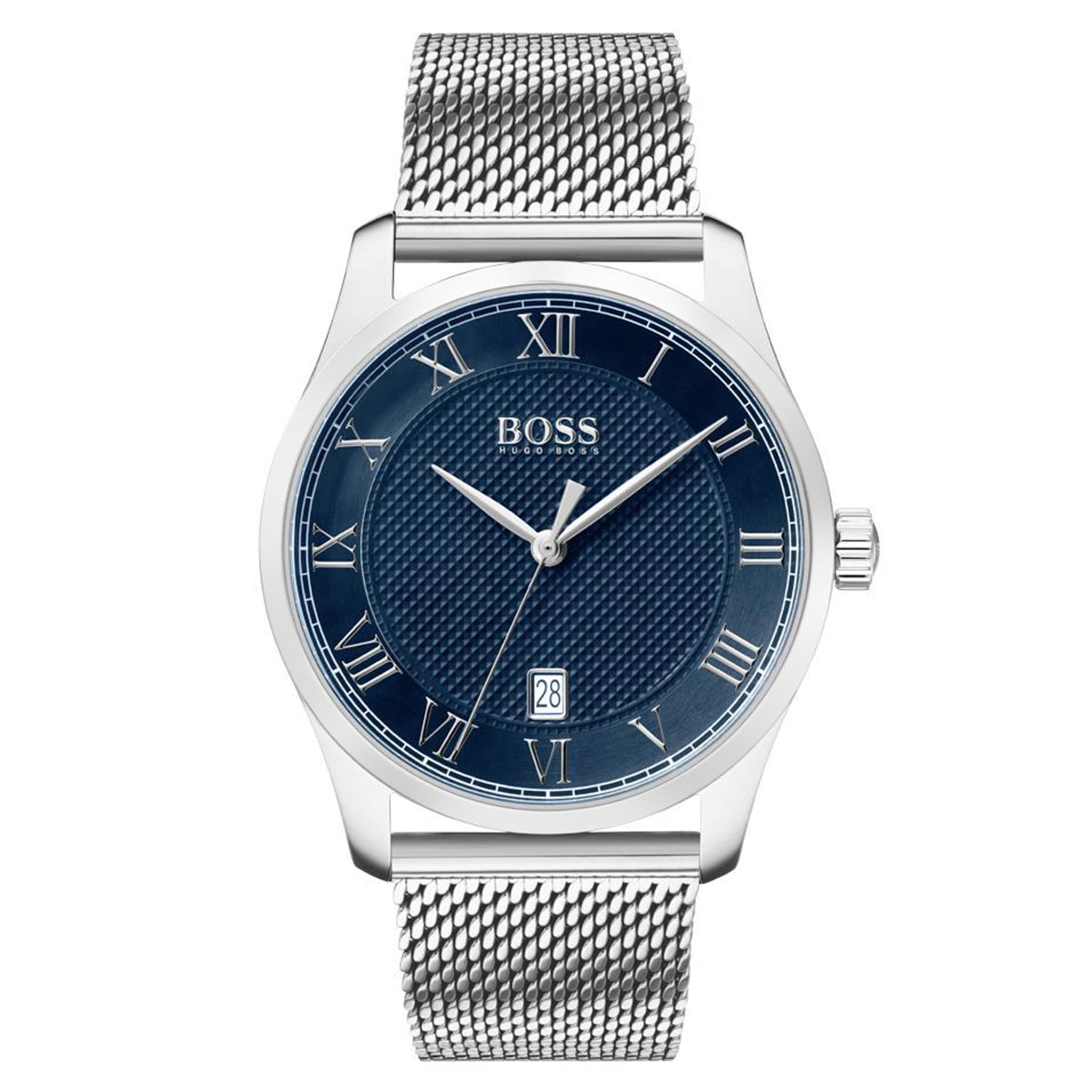 Hugo Boss Master Silver Mesh Men's Watch - 1513737