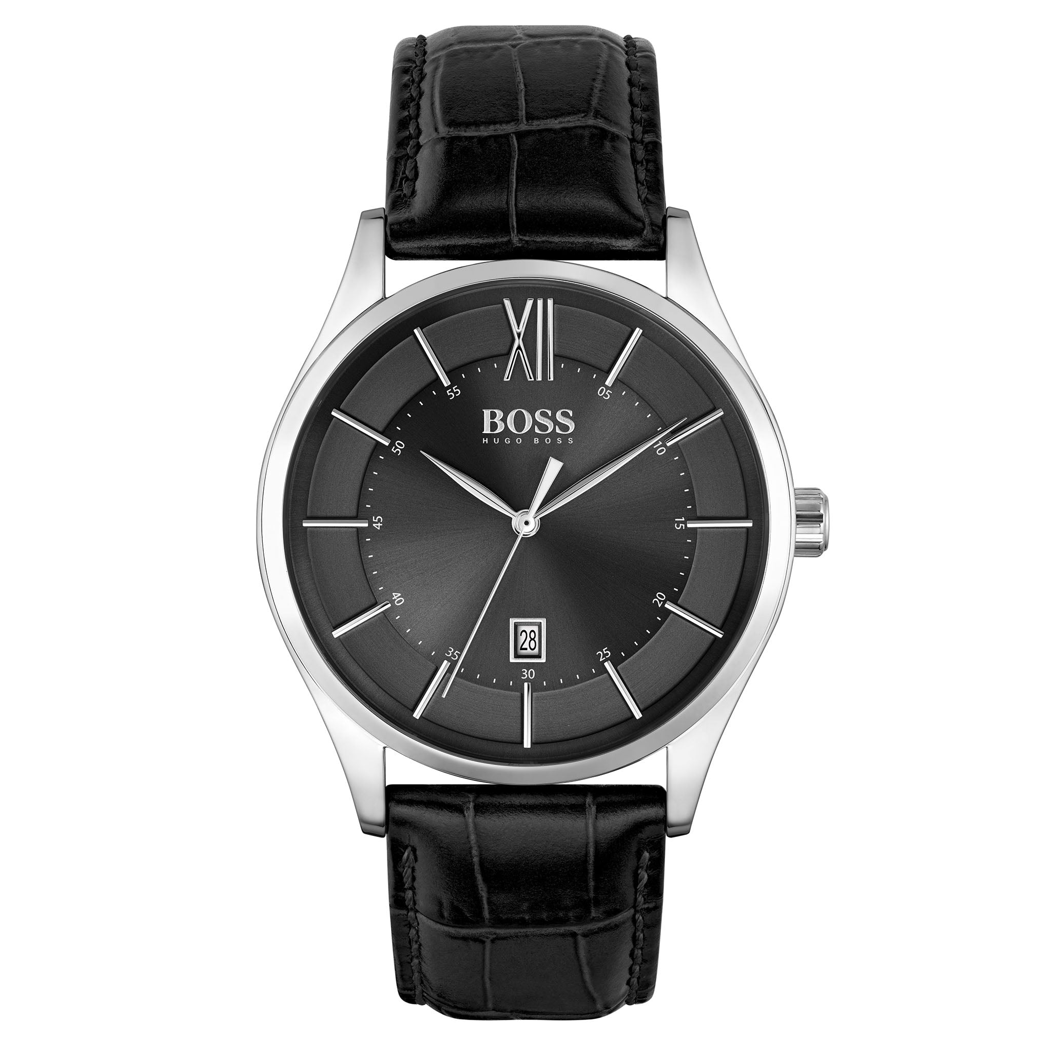 BOSS by Hugo Boss Black Leather Men's Watch - 1513794