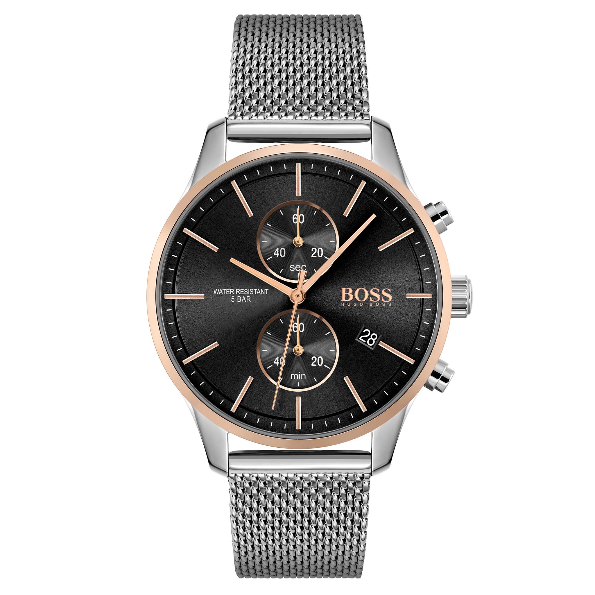 Hugo Boss Associate Stainless Steel Men's Chrono Watch - 1513805