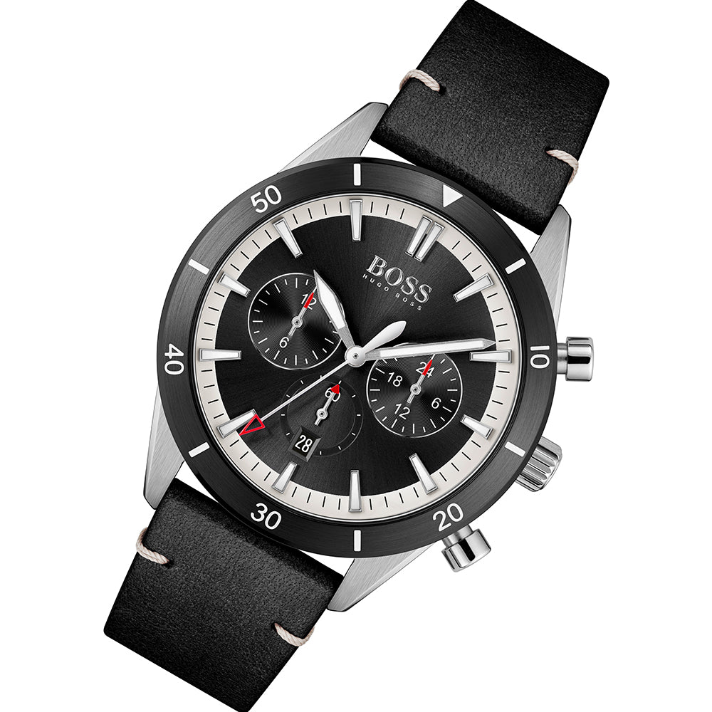 BOSS by Hugo Boss Black Leather Men's Chronograph Watch - 1513864