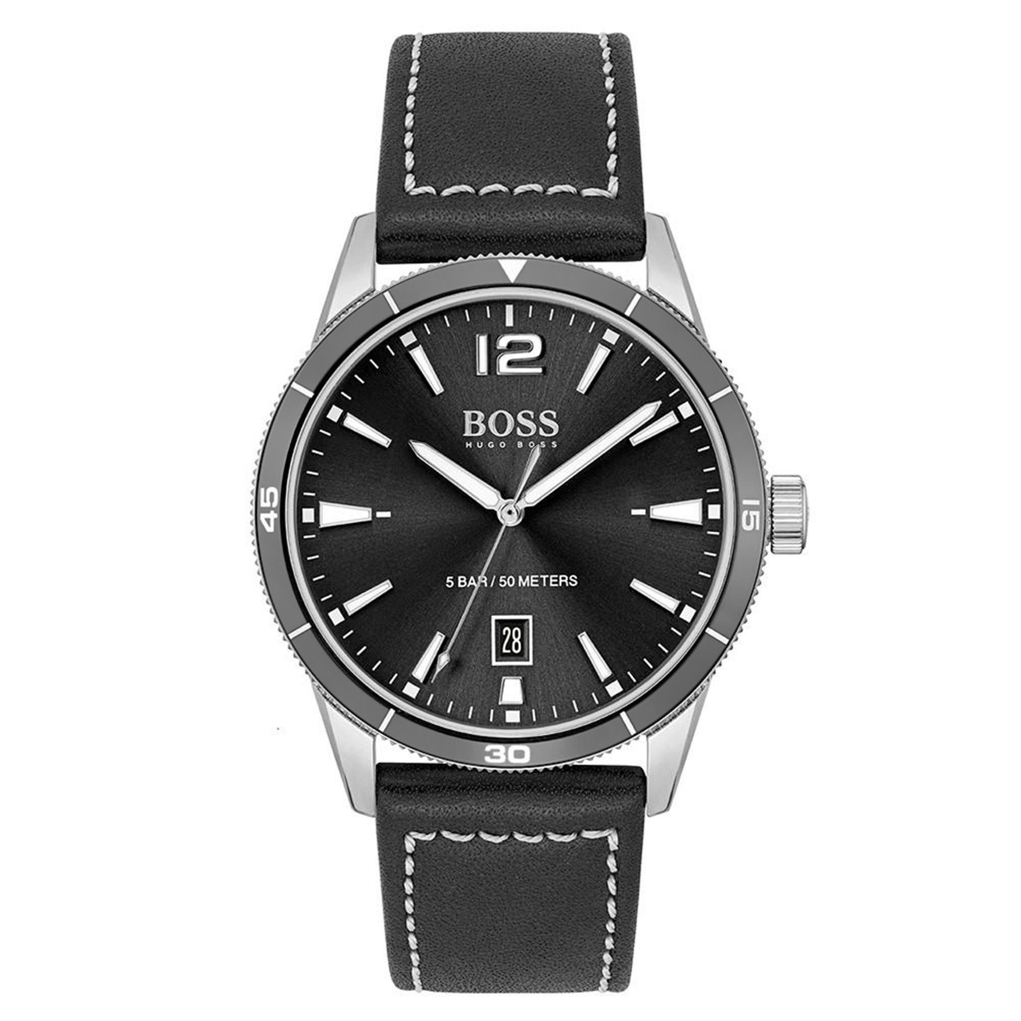 BOSS by Hugo Boss Black Leather Men's Watch - 1513898