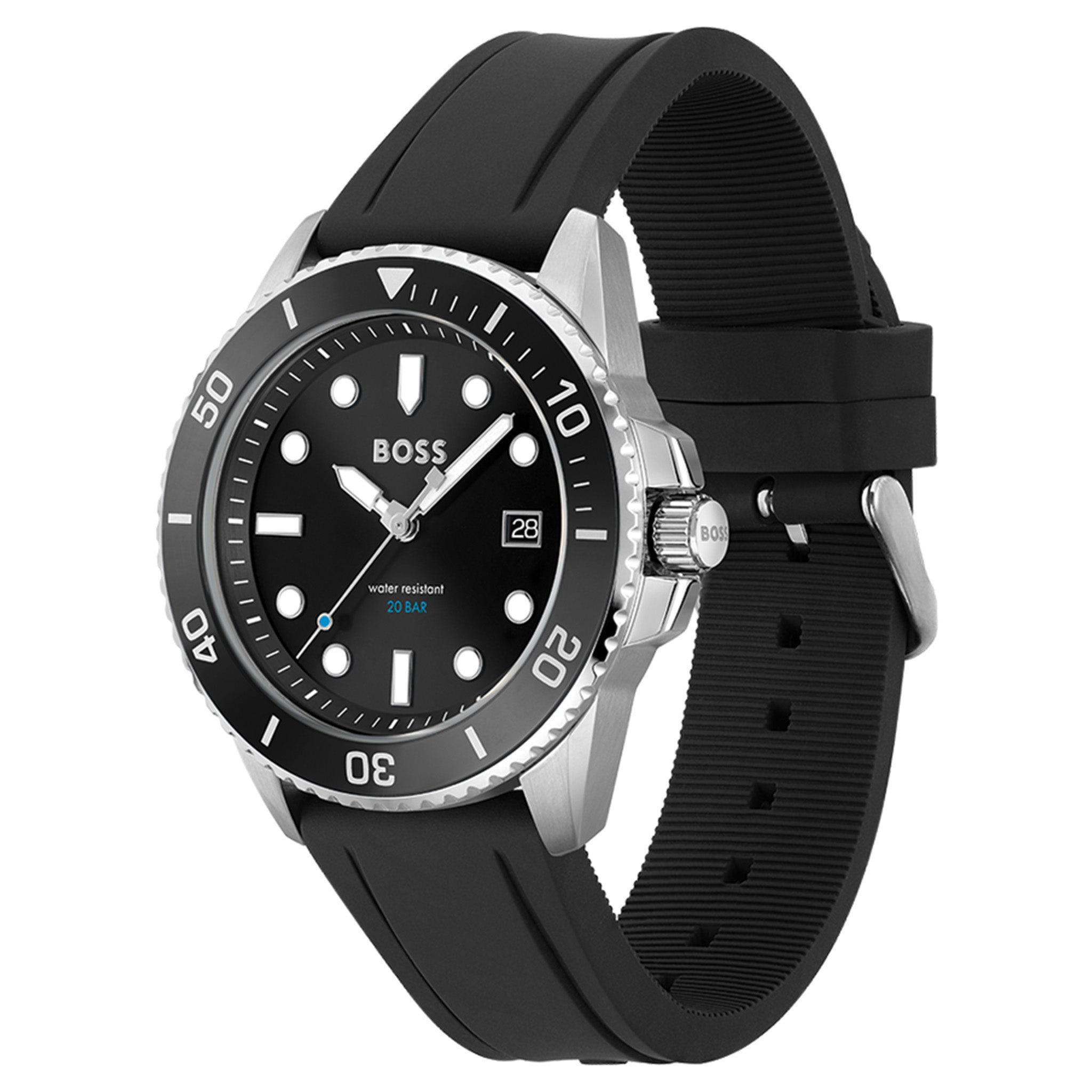 BOSS by Hugo Boss Black Silicone Men's Watch - 1513913