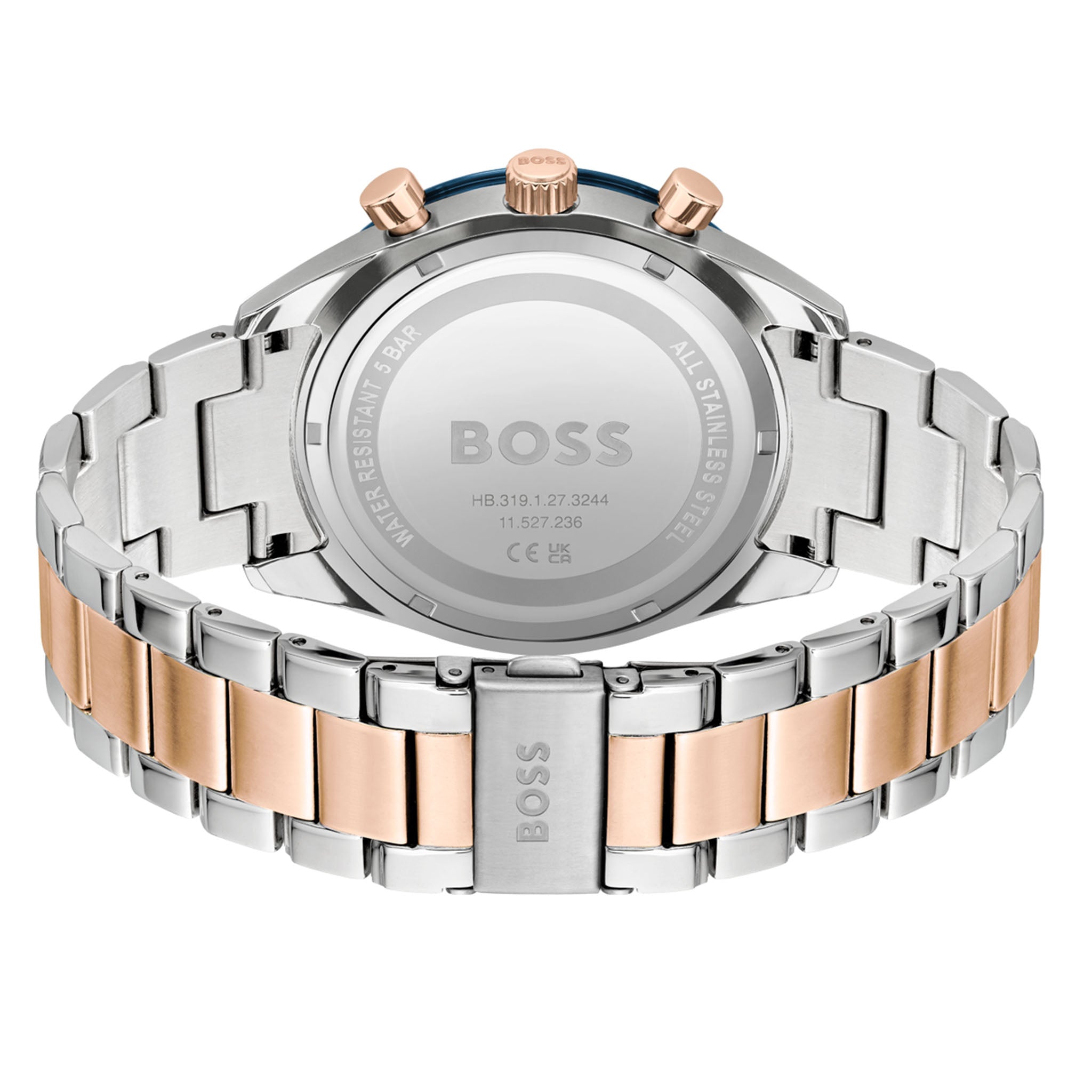 BOSS by Hugo Boss Two-Tone Steel Blue Dial Men's Chronograph Watch - 1513937