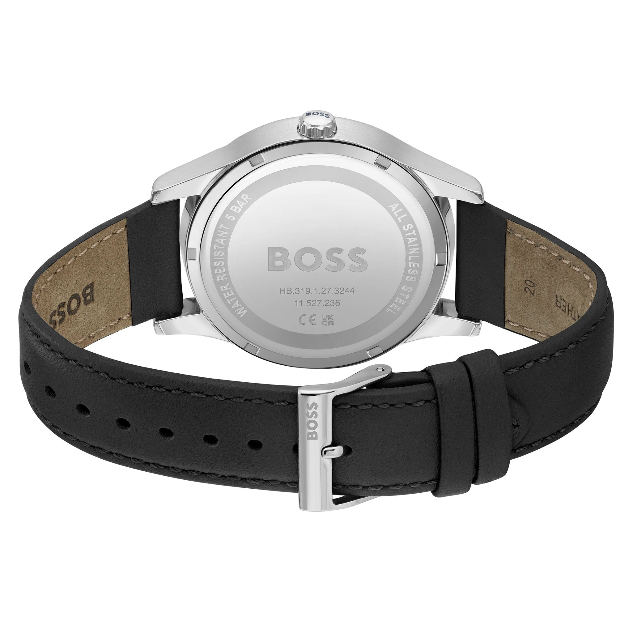 BOSS by Hugo Boss Black Leather Men's Watch - 1513984