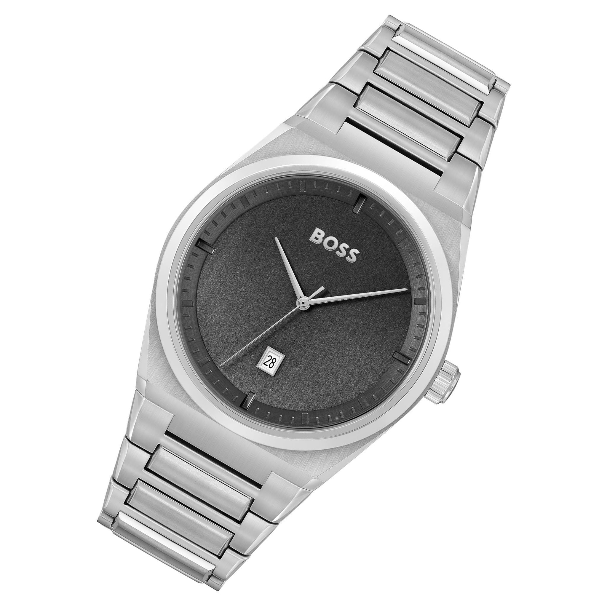BOSS by Hugo Boss Stainless Steel Grey Dial Men's Watch - 1513992