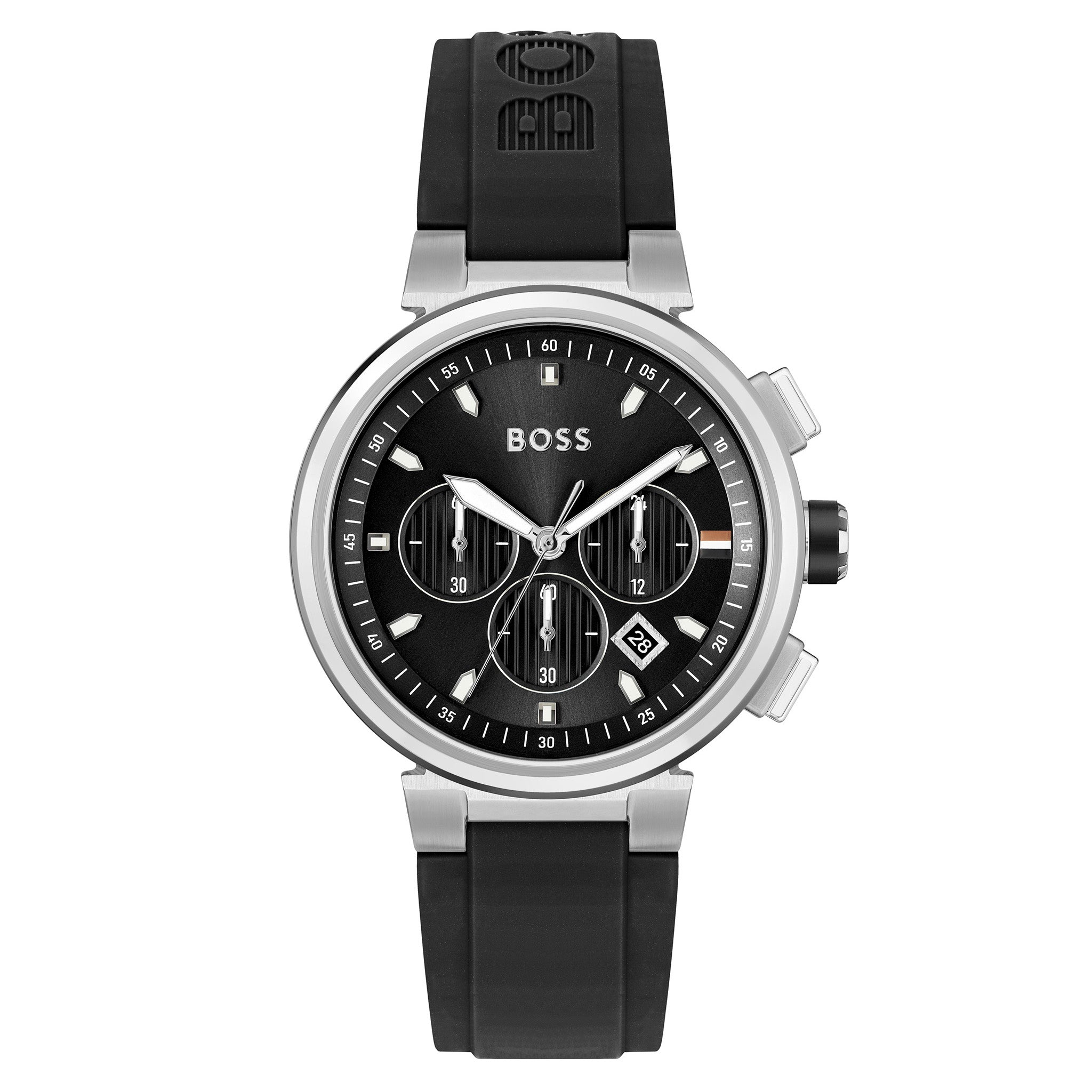 BOSS by Hugo Boss Black Silicone Chronograph Men's Watch - 1513997