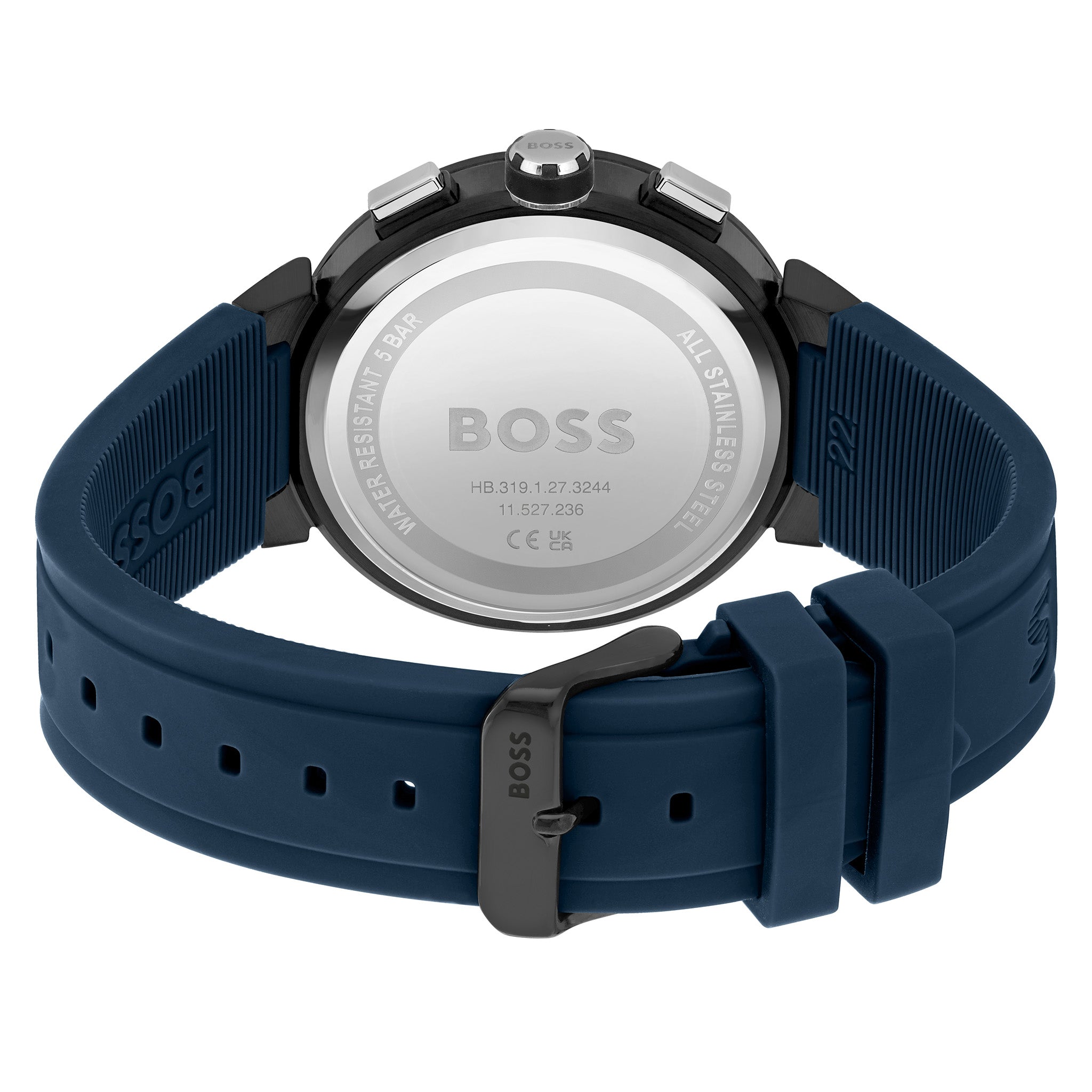 Hugo Boss Blue Silicone Chronograph Men's Watch - 1513998