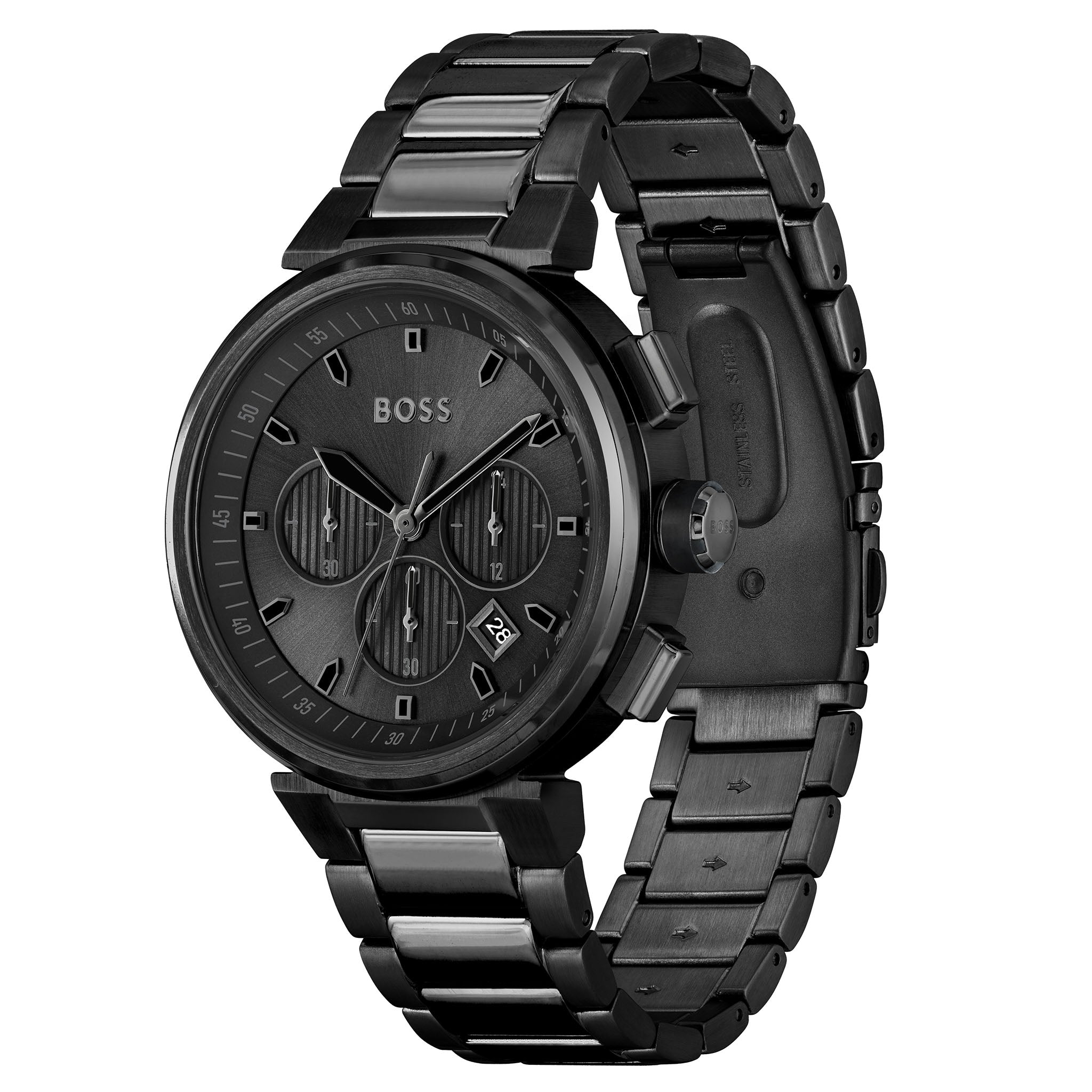 BOSS by Hugo Boss Black Steel Chronograph Men's Watch - 1514001