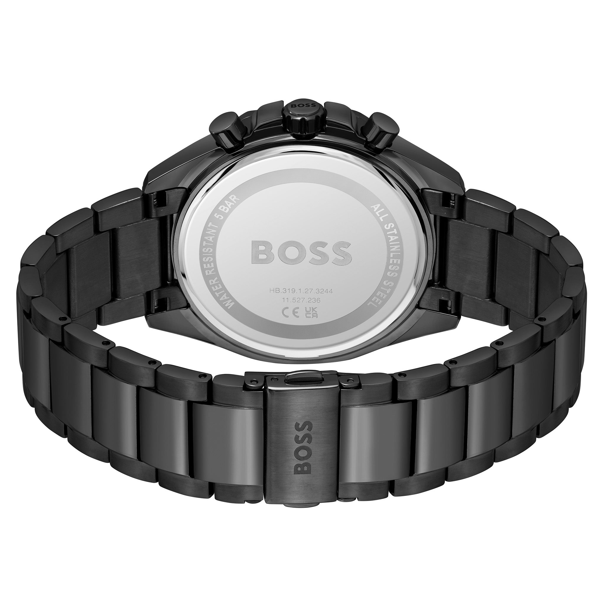 BOSS by Hugo Boss Black Steel Grey Dial Chronograph Men's Watch - 1514016