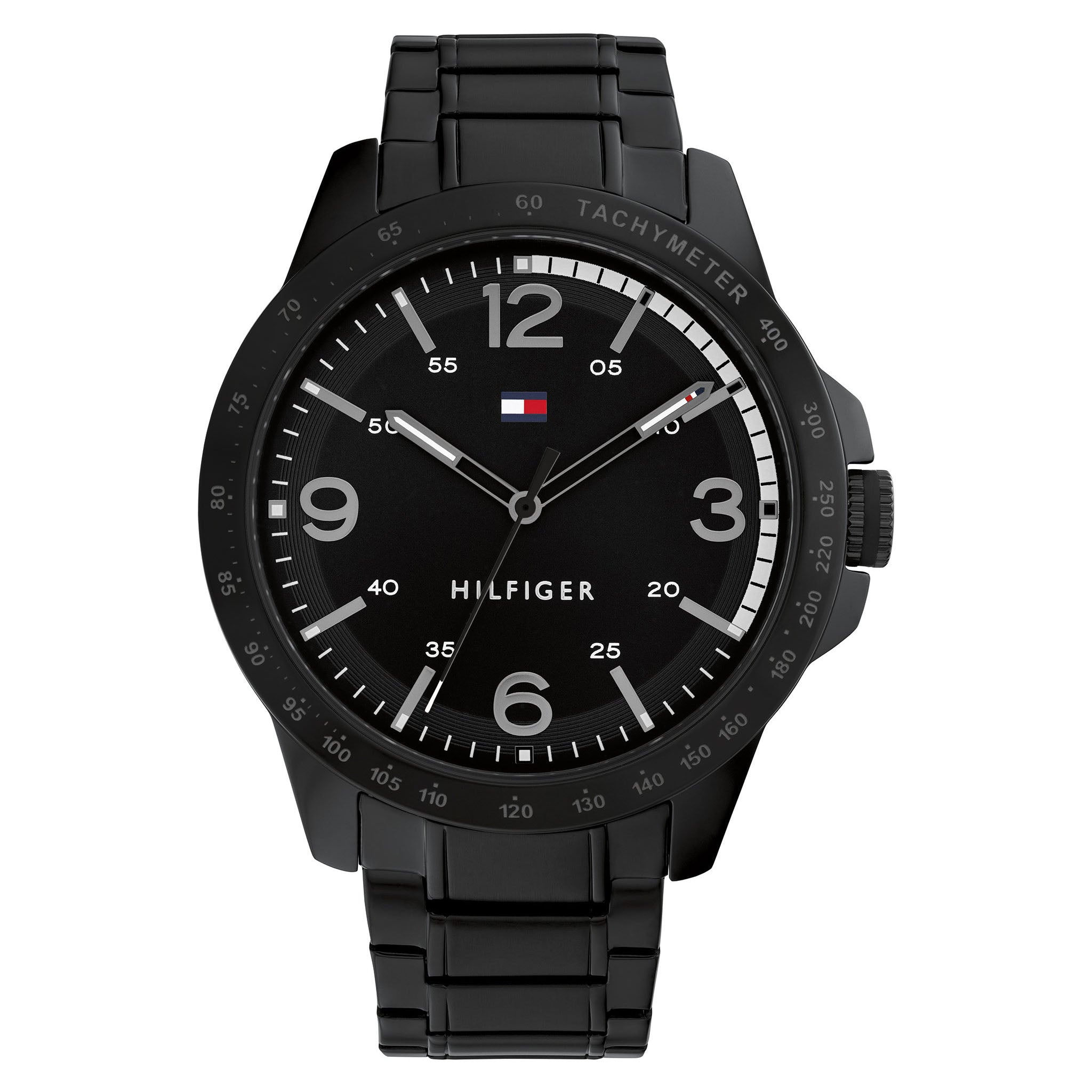 Tommy Hilfiger Black Steel Dial Men's Watch - 1710471