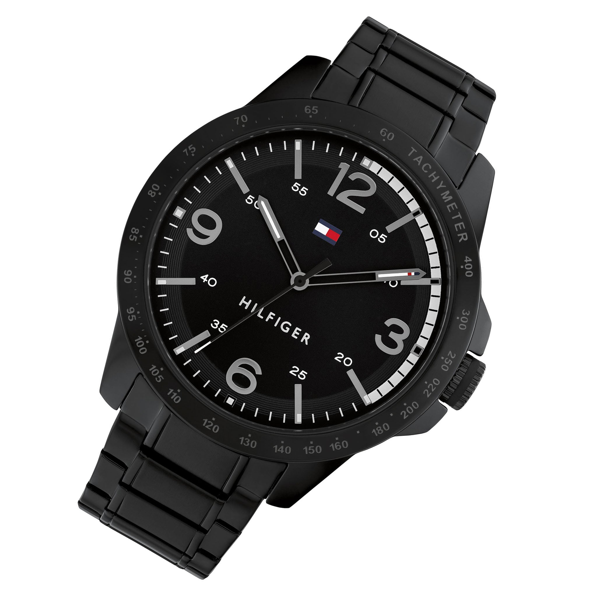 Tommy Hilfiger Black Steel Dial Men's Watch - 1710471
