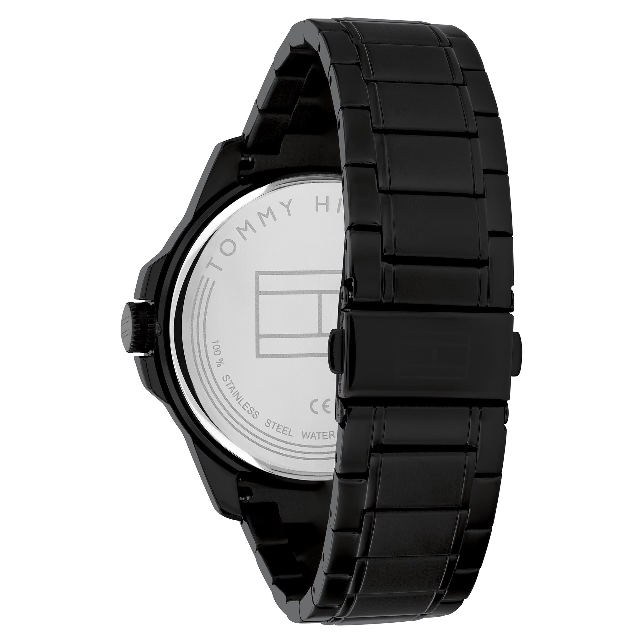 Tommy Hilfiger Black Steel Dial Men's Watch - 1710471